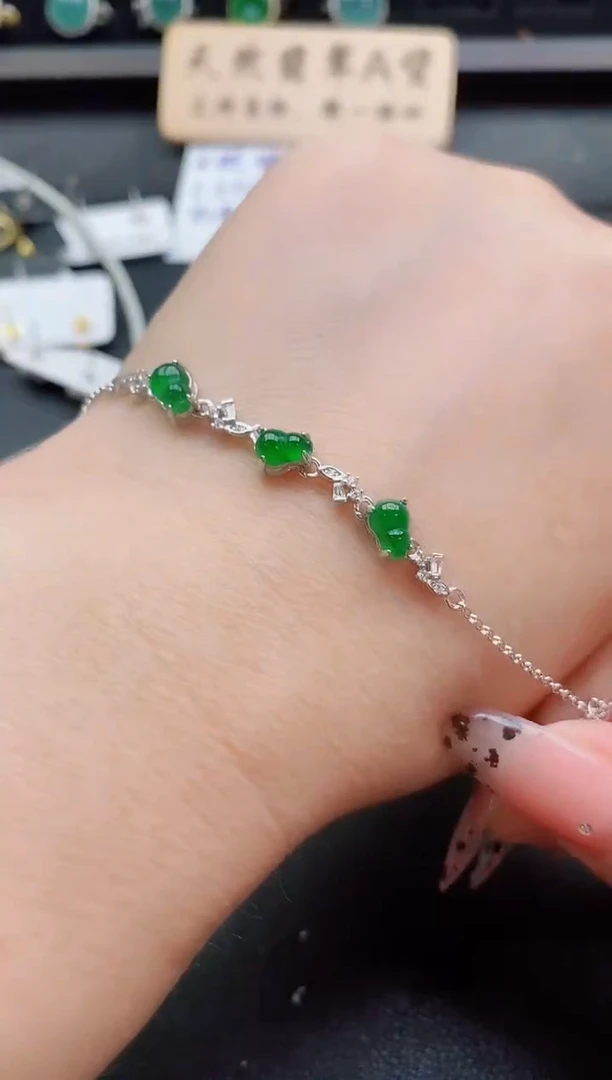 银S925镶嵌戒指翡翠1