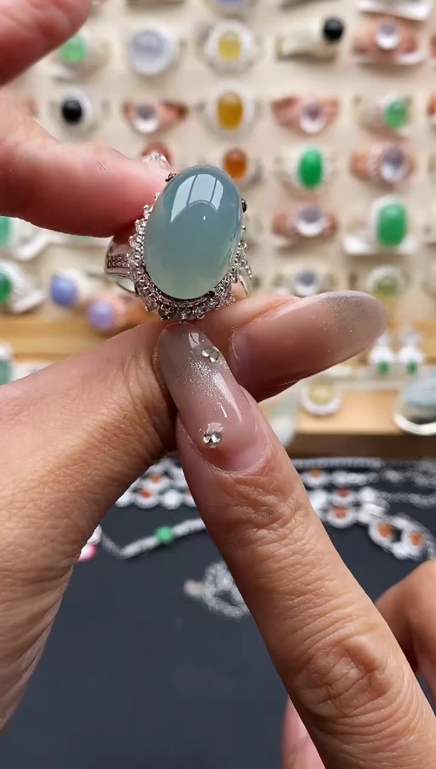 未镶嵌戒指翡翠缅甸天然A货翡翠33  2-8