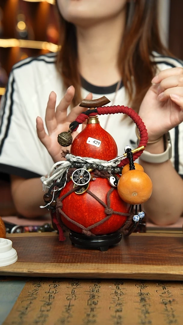 429号700ml左右非遗大漆酒葫芦