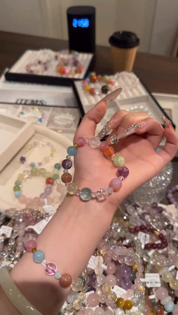 水晶手链合金多宝x1676