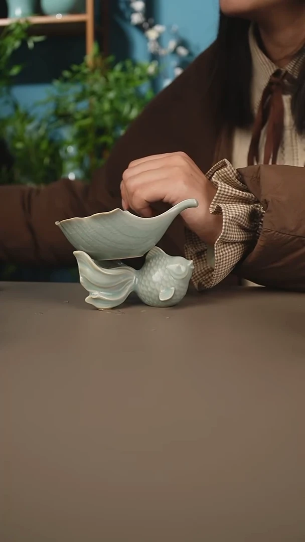 仿古金鱼茶漏
