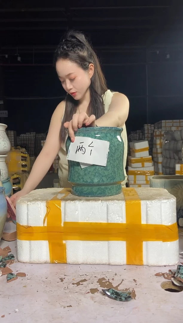 宜兴紫砂粗陶花盆20/22