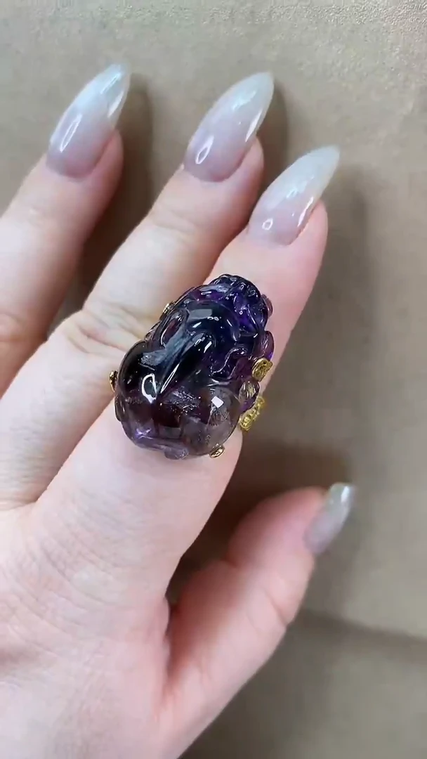 颈饰银S925镶嵌水晶戒指