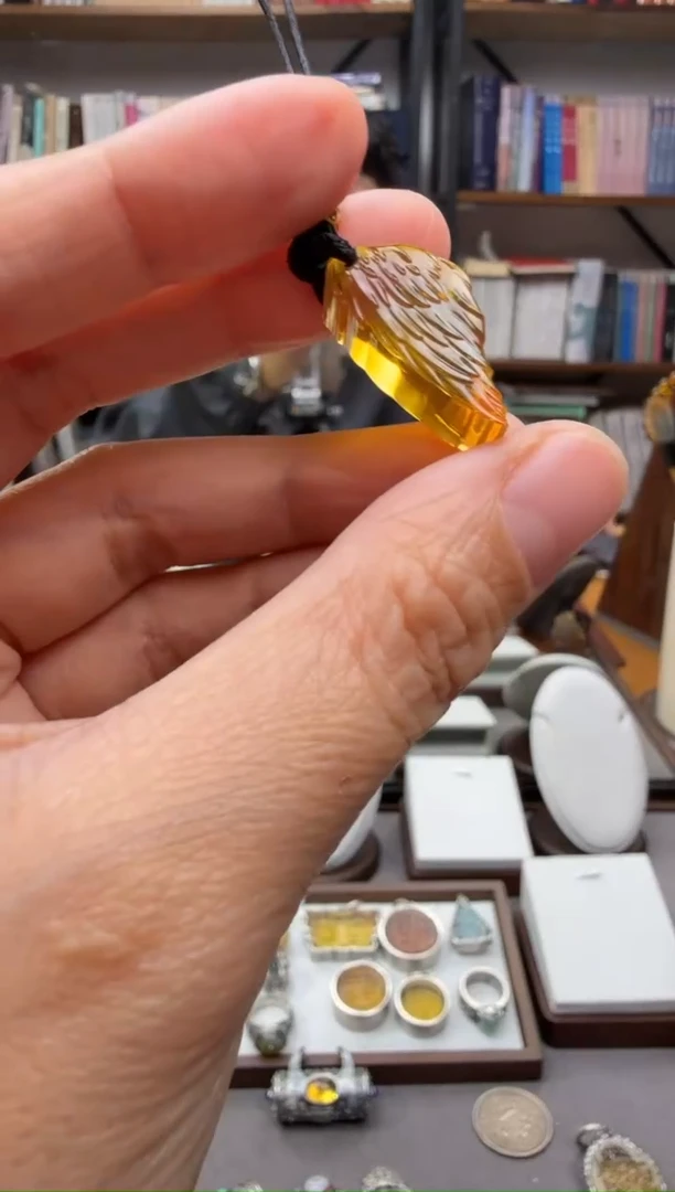 琥珀颈饰未镶嵌手机挂8