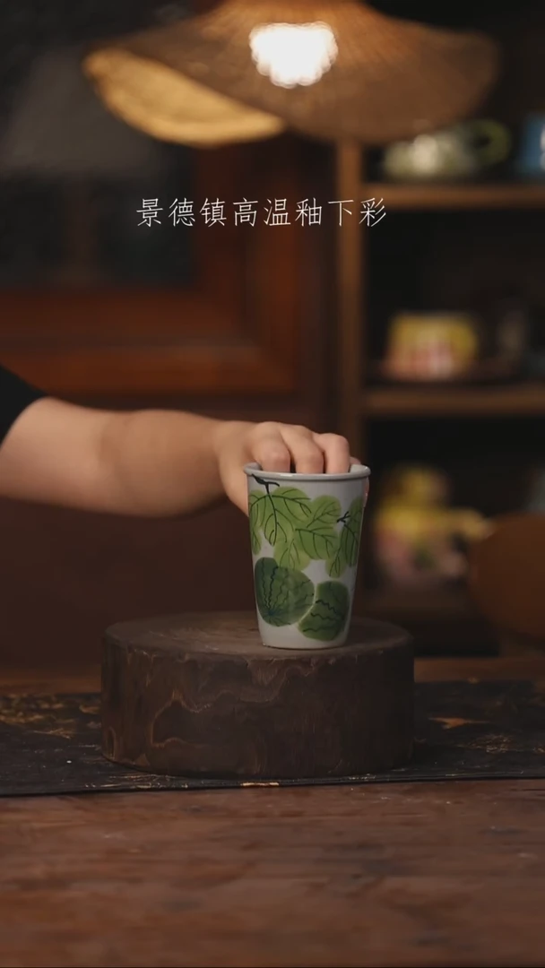 陶瓷景德镇高温釉下手绘陶瓷202