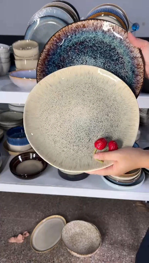 陶瓷外贸尾货瑕疵满20包邮X2 大盘