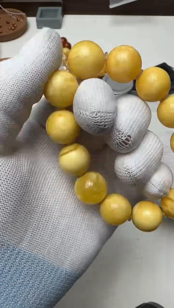 【闪购商品】琥珀手链未镶嵌文玩文玩