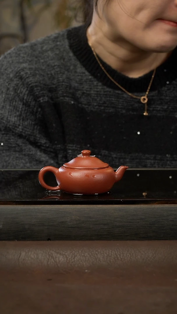 茶壶紫砂20 朱泥 原矿紫砂壶 50cc
