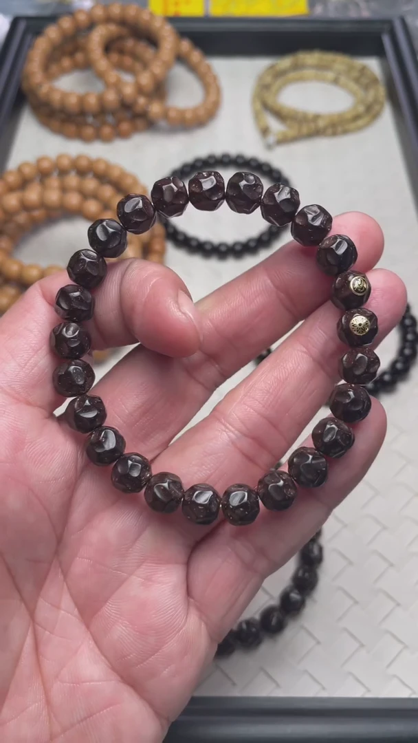 【闪购商品】椰蒂手串8.8原生态椰蒂双金无相