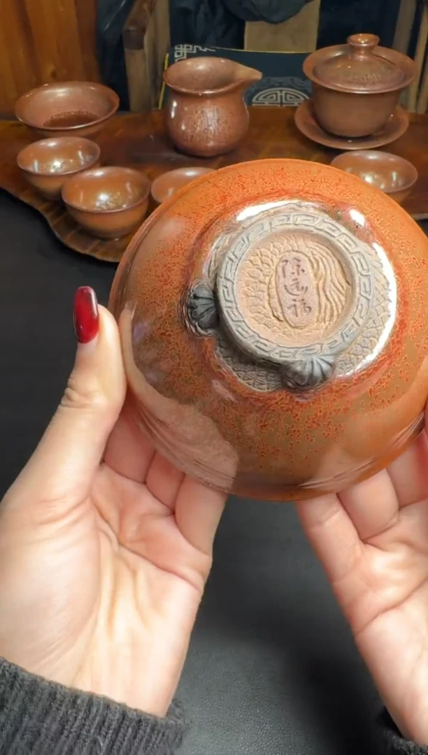 【闪购商品】茶盏陈远福红梅盏60