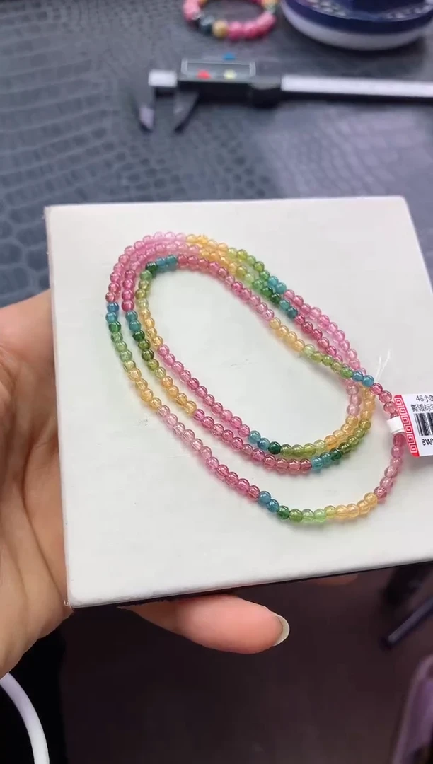 未镶嵌手串碧玺多样性发一条