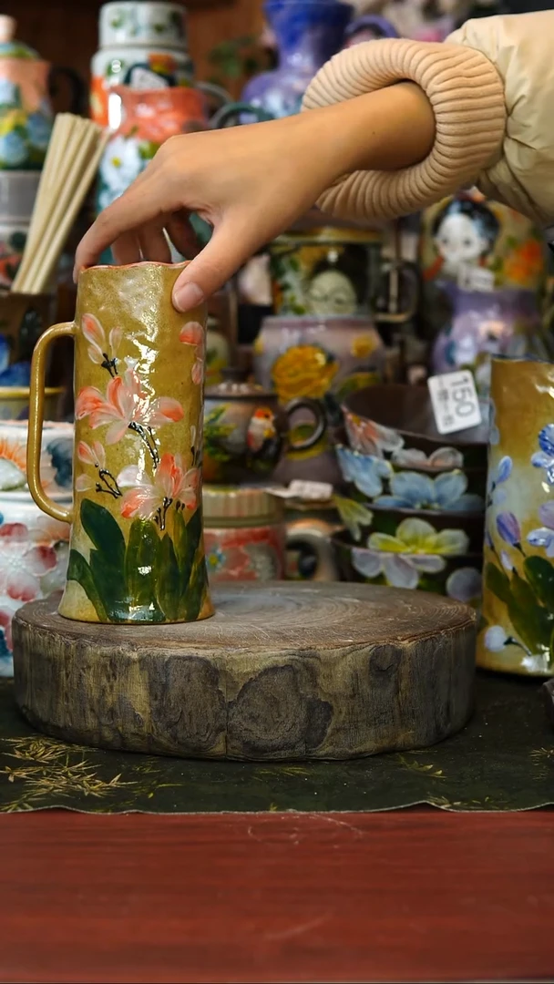 花瓶/杯子/碗197号景德镇手工手绘釉下彩