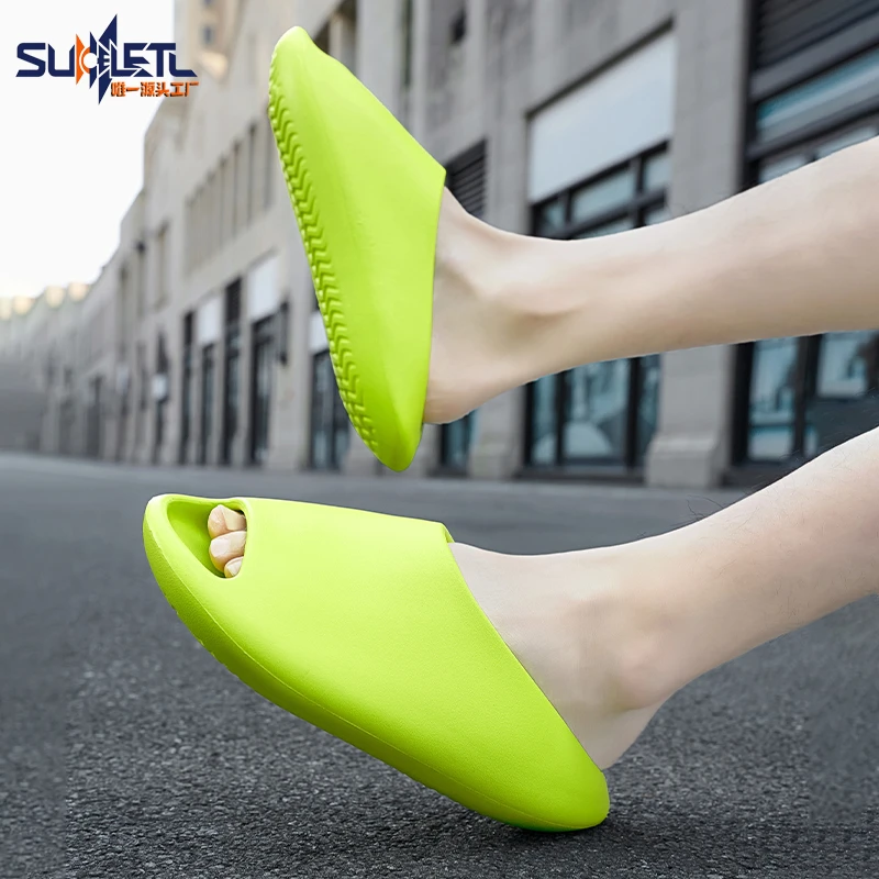 SUOLETU/索乐途情侣拖鞋夏季防滑耐磨拖鞋男士厚底休闲家居沙滩鞋