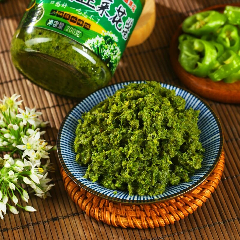 内蒙古特产纯韭菜花野生韭菜花酱新鲜韭菜花200g*4