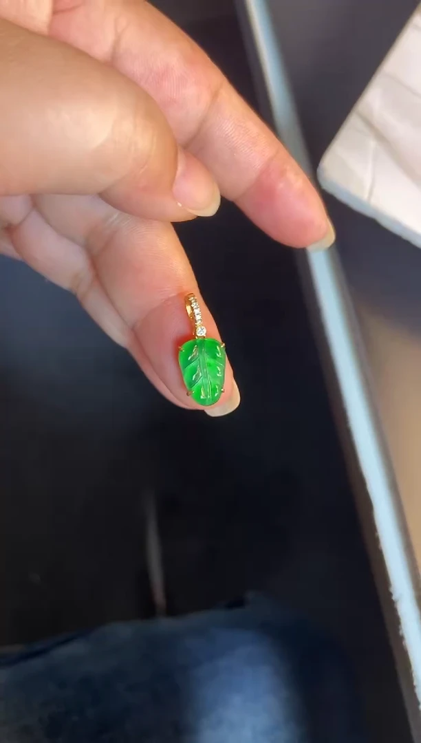 吊坠(不含链)银S925镶嵌翡翠1