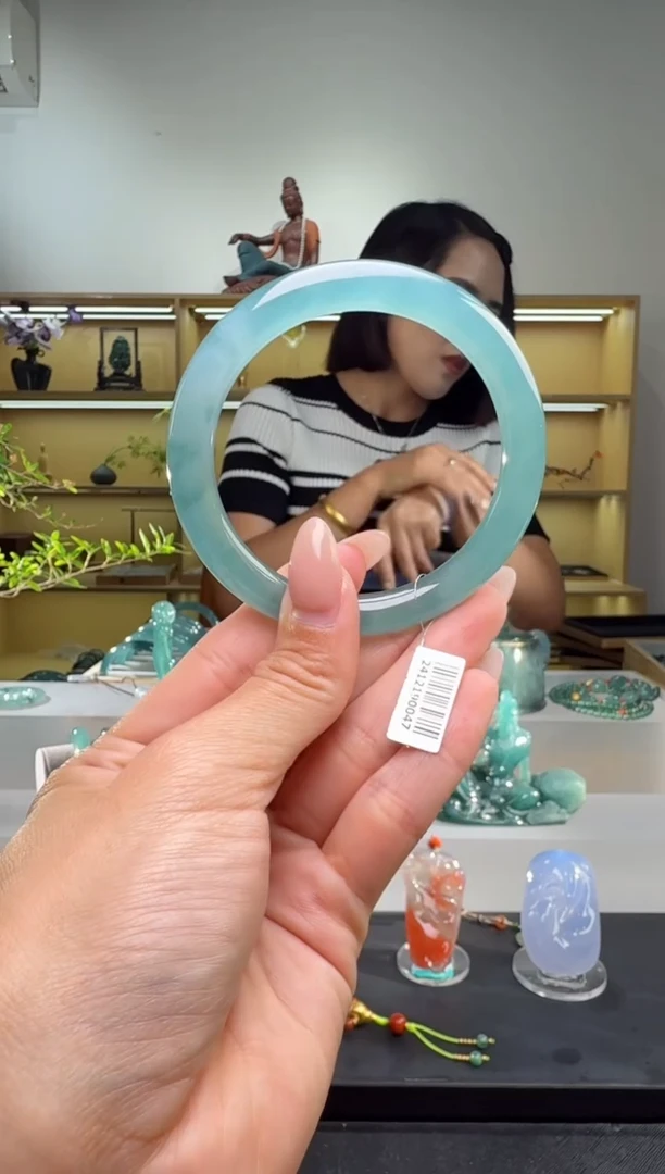 未镶嵌手镯翡翠55圈