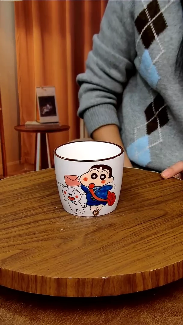 杯子陶景德镇手工手绘釉下彩陶瓷