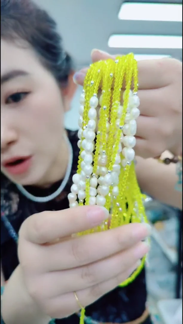 淡水珍珠合金颈饰0683珍珠锁骨链