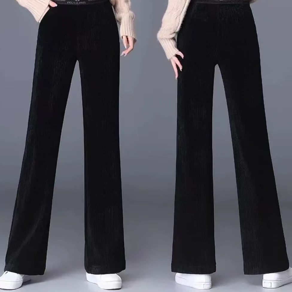 2024春秋新款直筒微喇裤休闲裤时尚气质显瘦裤子6513裤长97