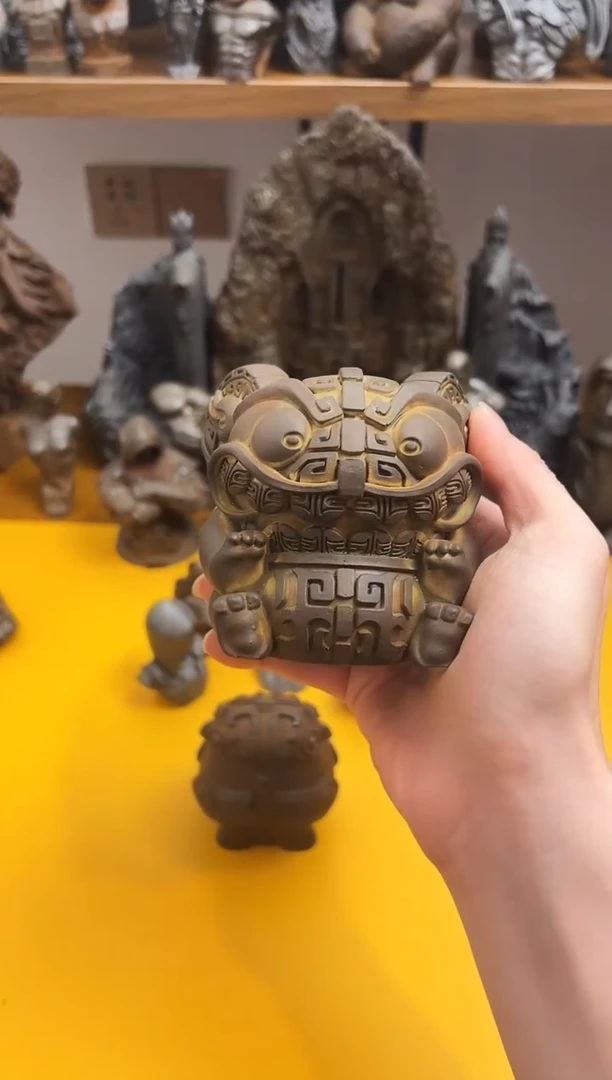 金属你***咯实心铁艺--大吞金兽