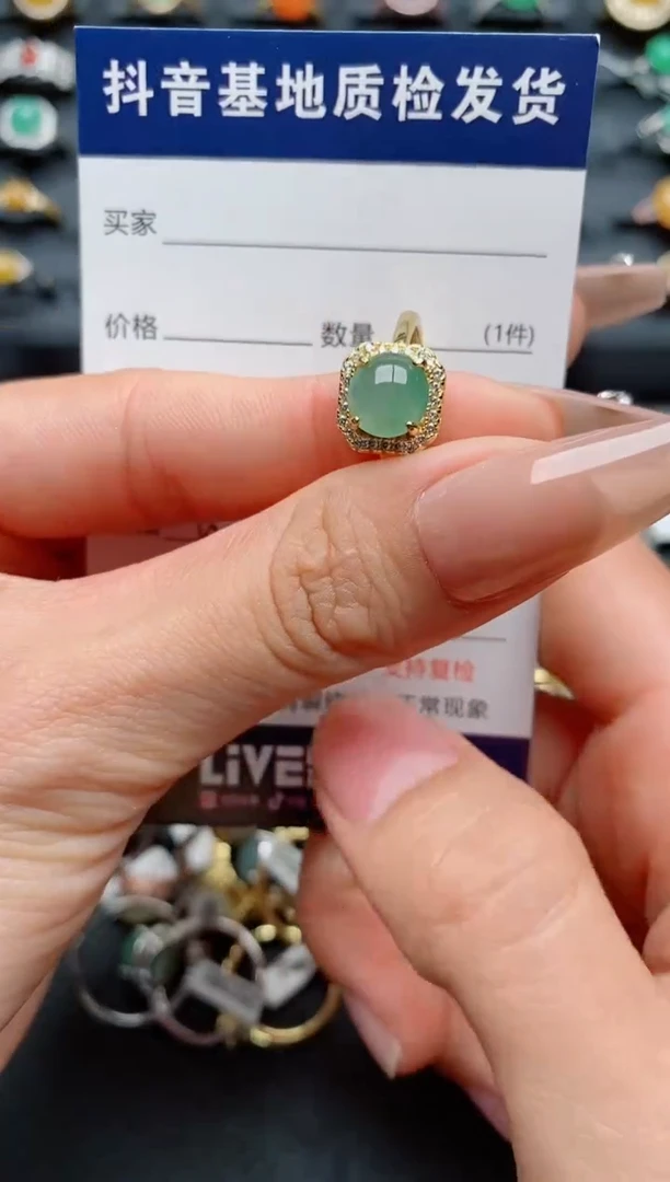 【闪购商品】翡翠戒指银S925镶嵌............