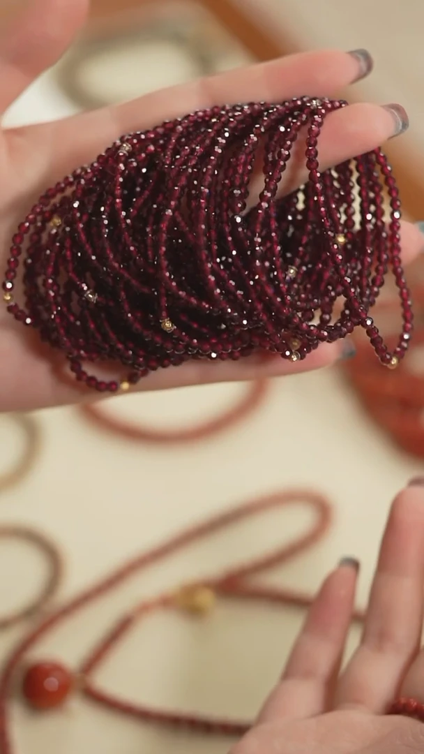 【闪购商品】查罗石手串未镶嵌【海边】石榴 单圈手串