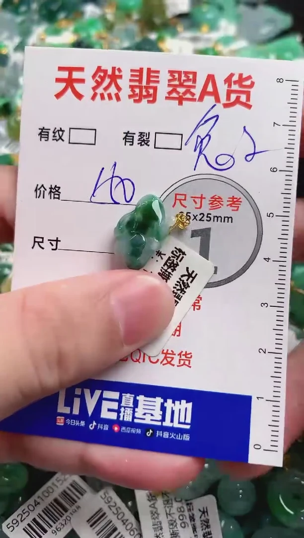 翡翠18K金镶嵌颈饰0196948508