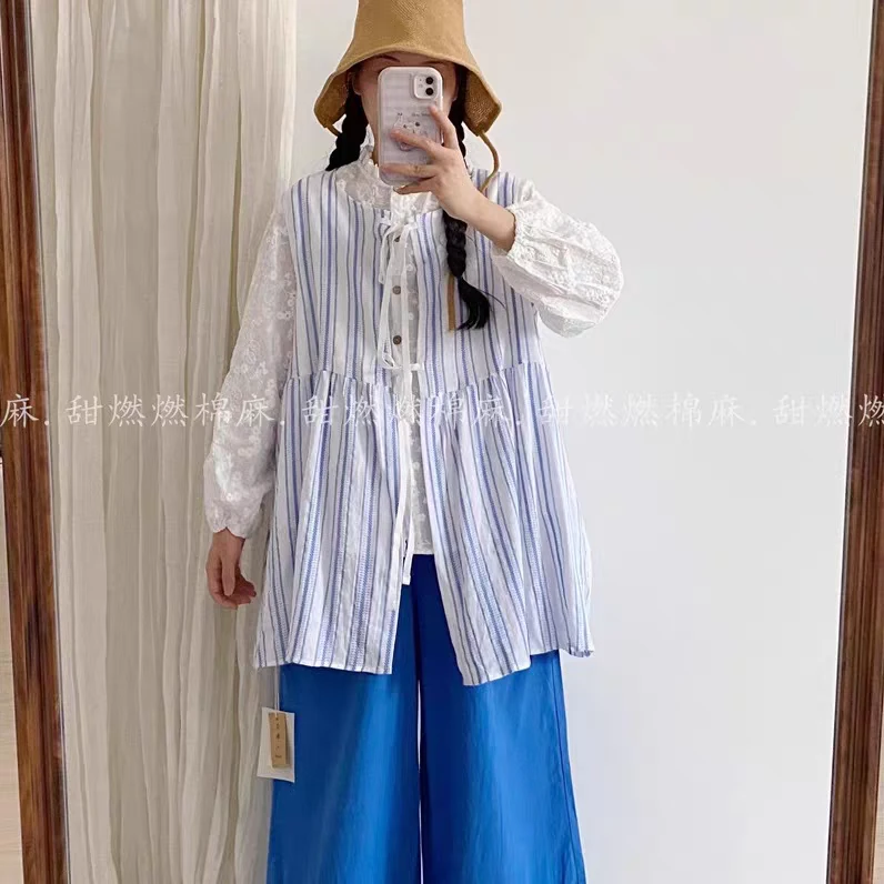 夏日叠穿时尚棉麻小马甲