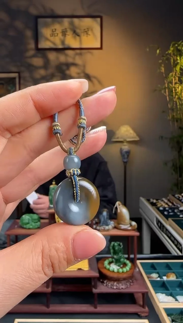 未镶嵌和田玉挂件三色平安扣M19