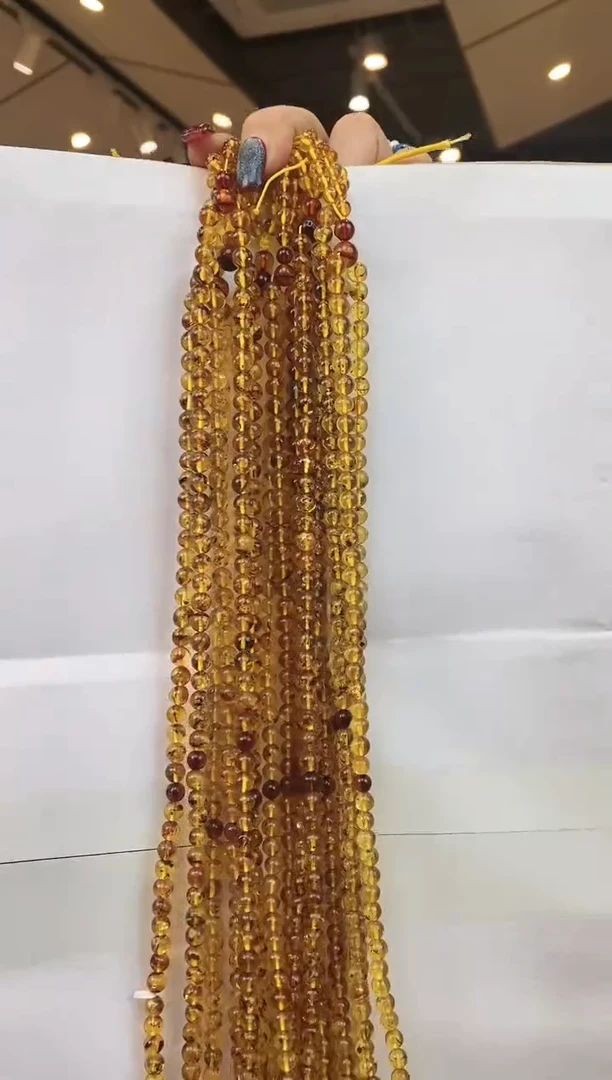 【闪购商品】琥珀颈饰未镶嵌多样性发一