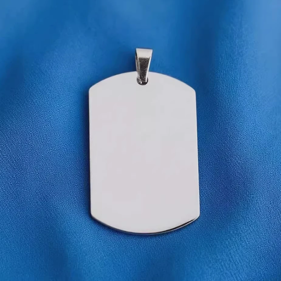 不锈钢吊坠 自定义激光定制雕印字图生日生肖签名线条艺术纪念品