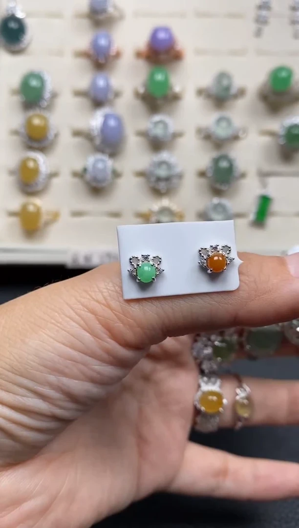 【闪购商品】翡翠戒指银S925镶嵌1111