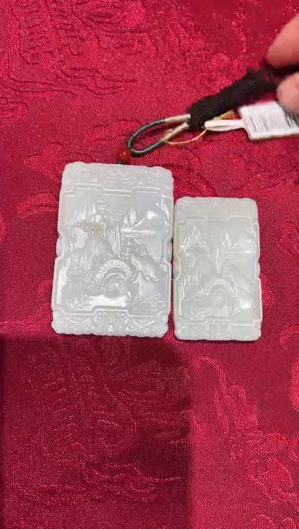 【闪购商品】和田玉挂件未镶嵌09子母山水