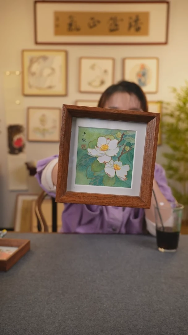 横款鹿鸣现代美术馆-岳倚竹老师作品