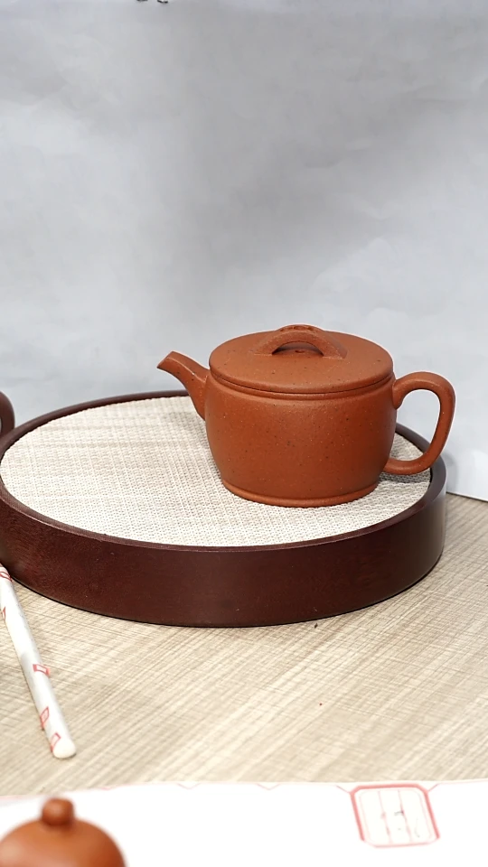 【闪购商品】紫砂茶壶大红泥德中瑕疵壶