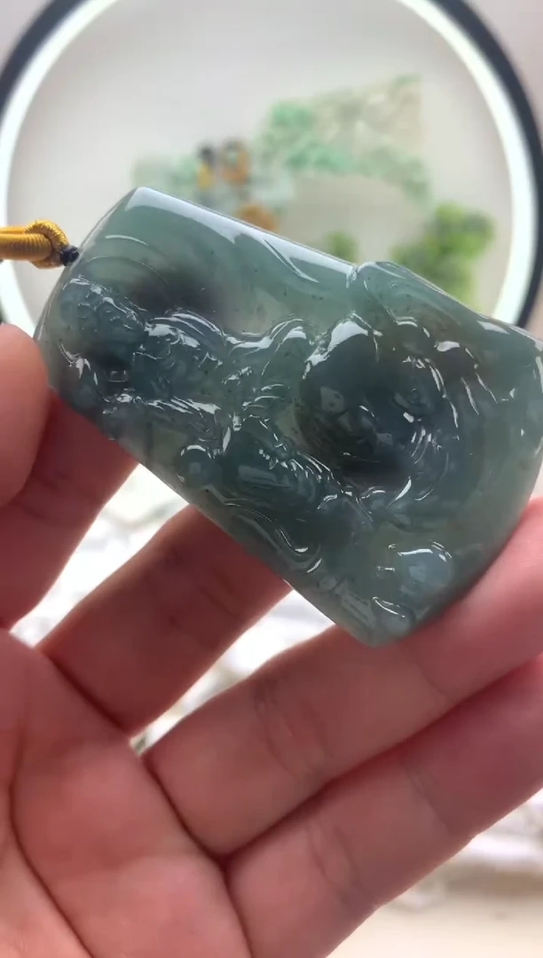 颈饰未镶嵌翡翠普贤