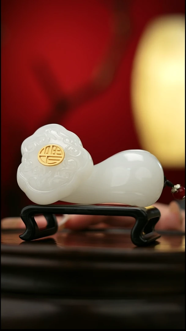 玉【平安如意】玉石摆件手把件