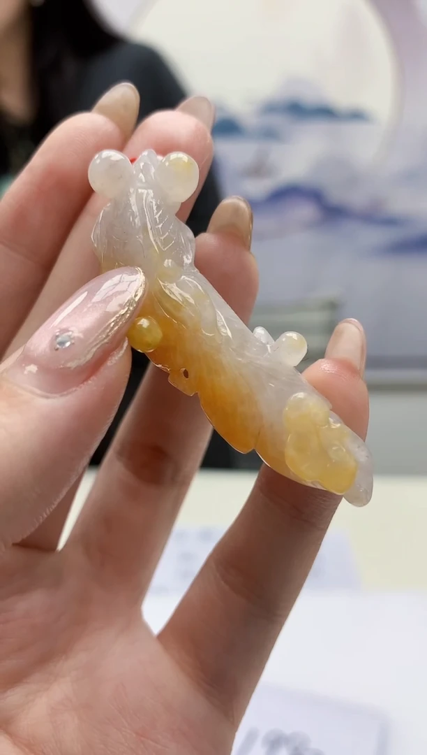 【闪购商品】定制翡翠未镶嵌4852jw-毛货挂件13