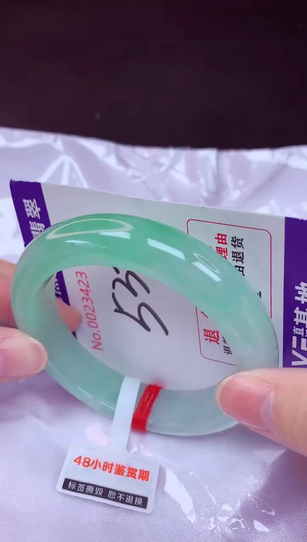 未镶嵌手镯翡翠53（48小时鉴赏期 ）