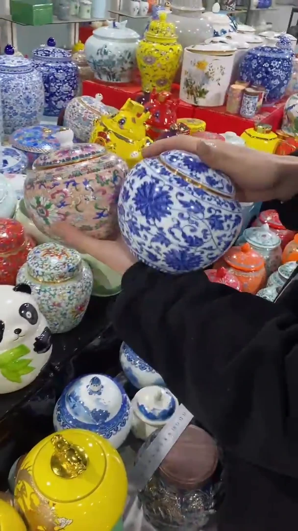 【闪购商品】罐陶瓷茶叶罐存茶罐密封罐红茶绿茶储存罐