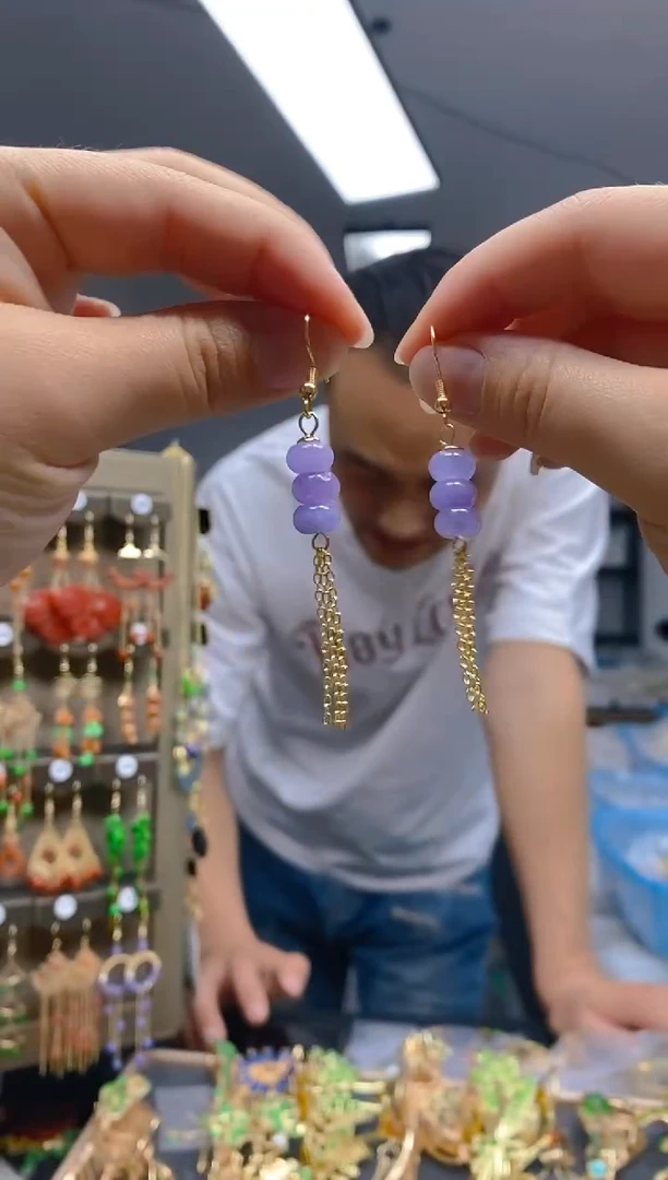 【闪购商品】玛瑙/玉髓耳饰合金058玛瑙耳饰