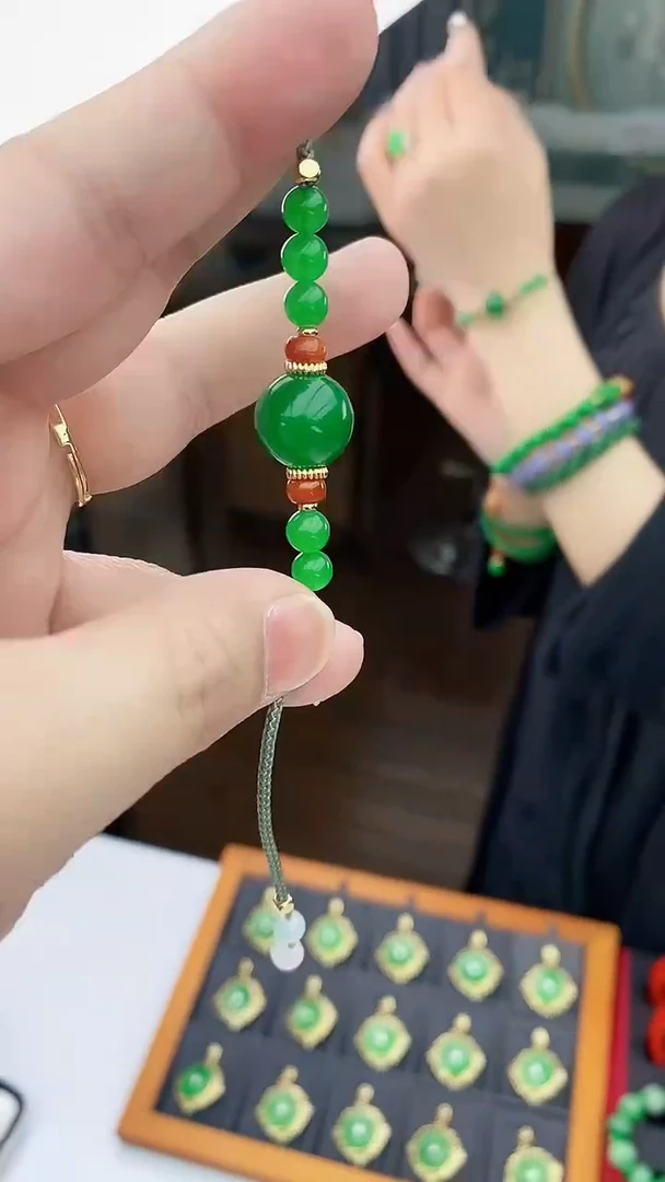 14K金镶嵌手链翡翠S45手链