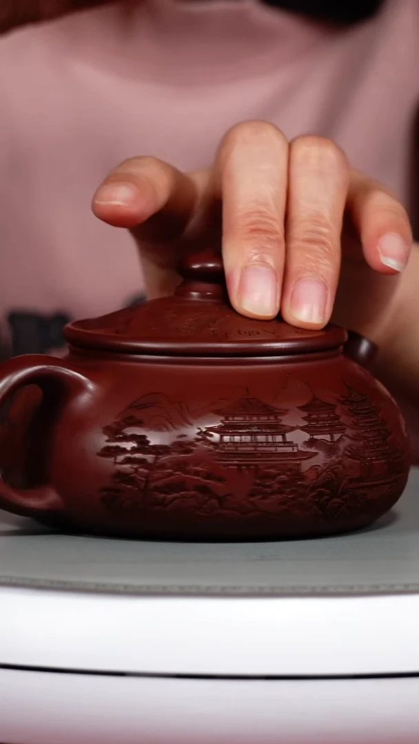 茶壶紫砂龙血砂烟雨入江南寒江240CC