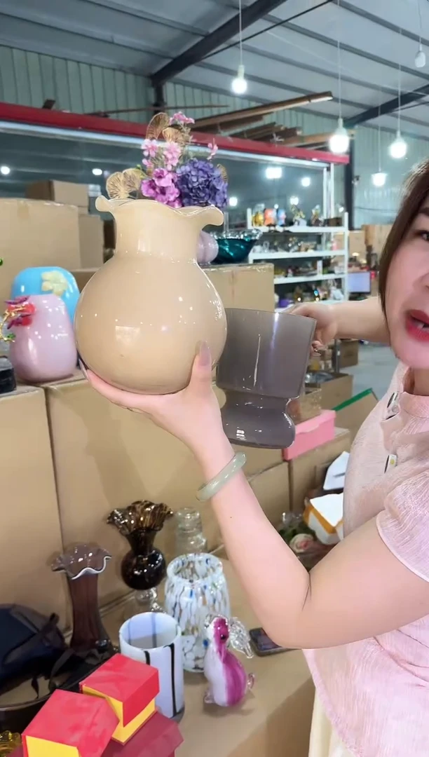 琉璃手工艺品优选花瓶花器B-早1