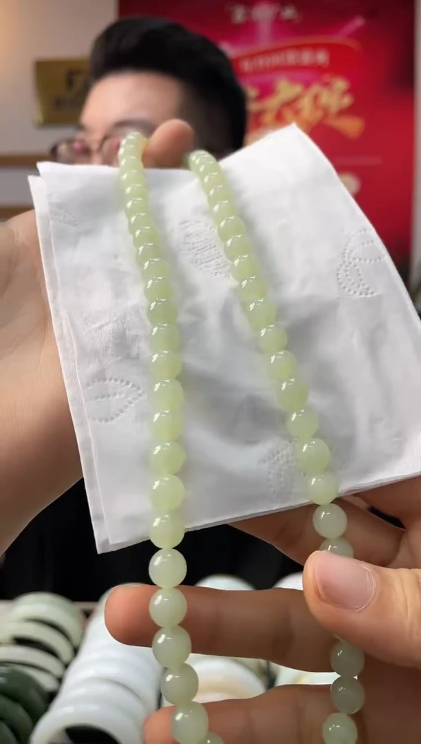 【闪购商品】和田玉颈饰未镶嵌翠胶猫卡8-7美人链发一件