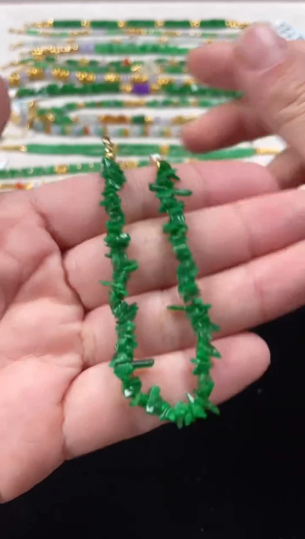 18K金镶嵌手链翡翠一条   P245