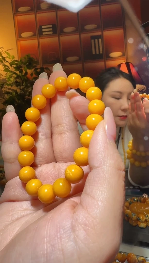 蜜蜡颈饰未镶嵌7612天然蜜蜡珠宝奇石全都保真