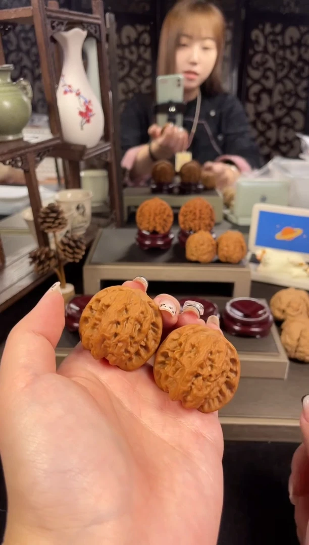 【闪购商品】文玩核桃把件野狼38尺-14