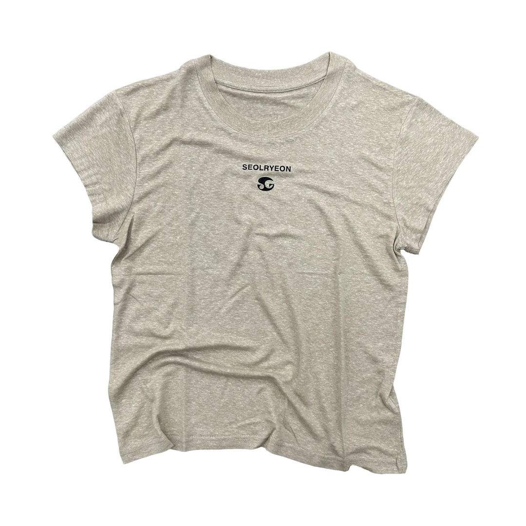 sugiseolryeon25新款汉麻混纺短袖圆领速干休闲(闪标小标款)