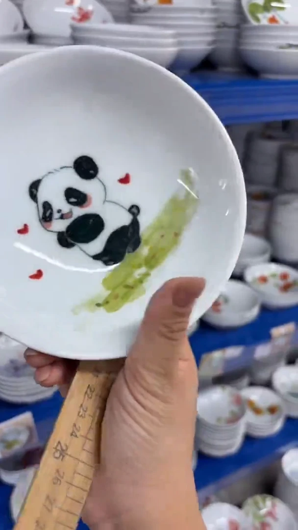 瓷片景德镇高温釉中彩-小胖碗